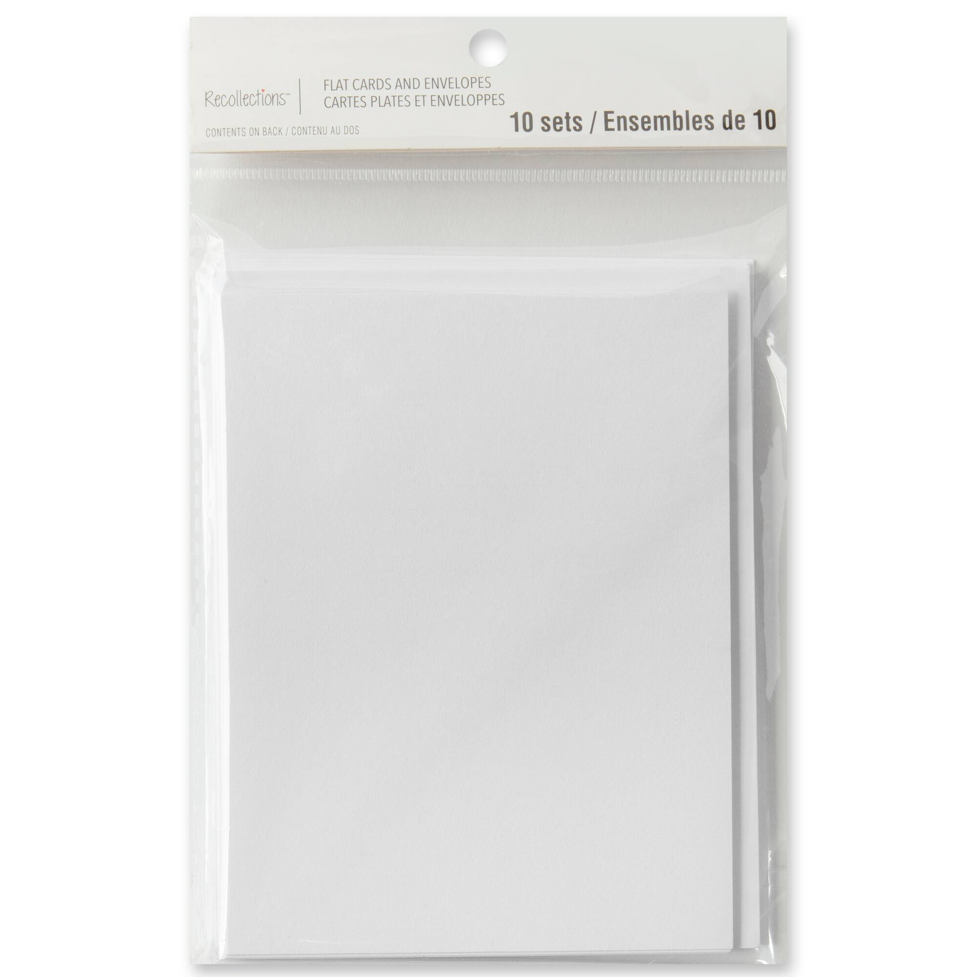 Sets of White Flat Cards & Envelopes by Recollections